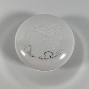 Vintage‎ Oscar de la Renta Savon Perfume White Plastic Container Only